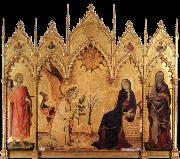 The annunciation with Two Saints, Simone Martini